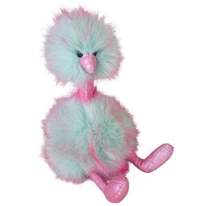Jellycat London Plush Ostrich Bird Stuffed Animal Pink Blue Soft EmuToy